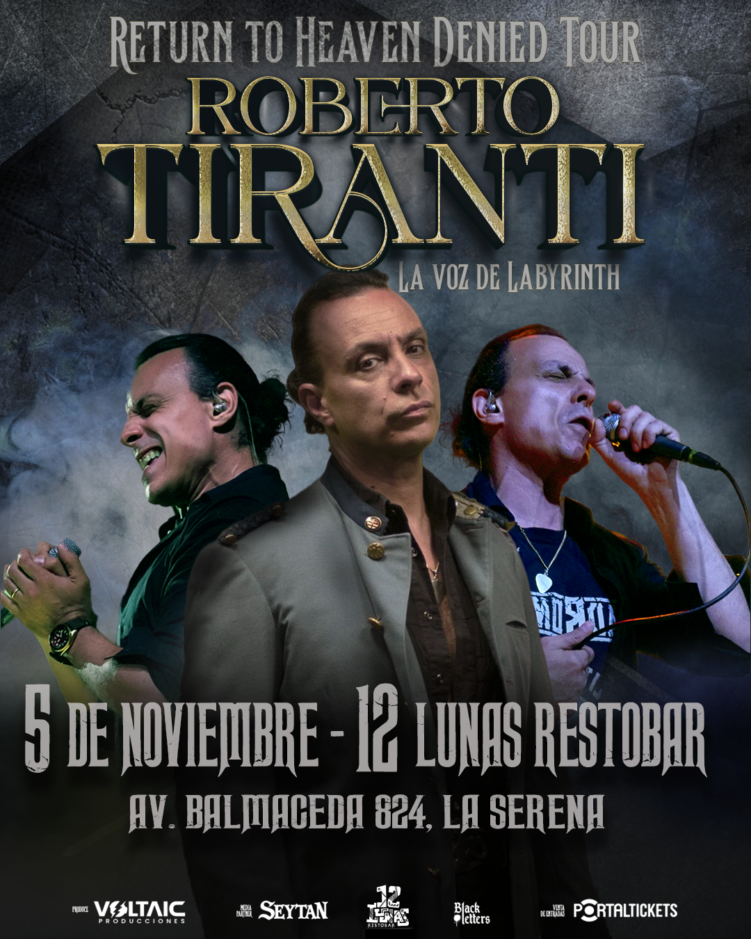 Roberto Tiranti de Labyrinth suma fecha en La Serena para este 5 de noviembre